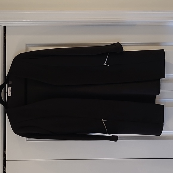 Point Zero Black Long Cardigan Blazer size Medium - Picture 3 of 6